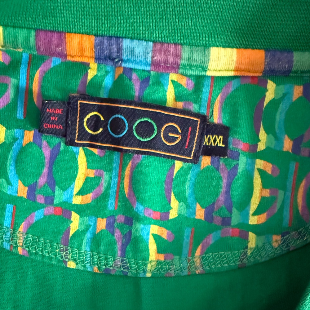 COOGI Men’s Kelly Green Embroidered Short Sleeve Tee Shirt, Size XXXL. - Picture 12 of 14